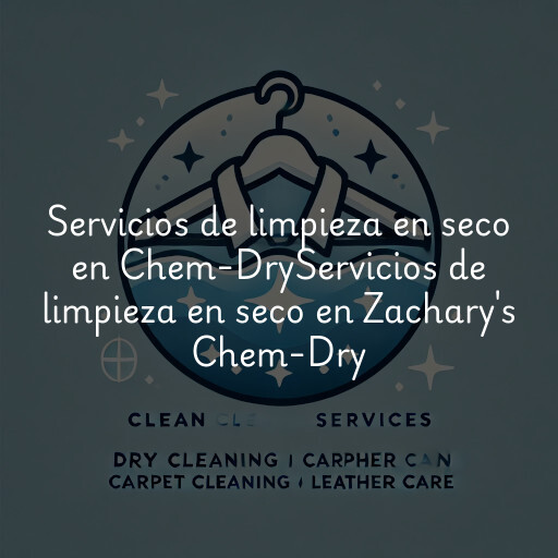Servicios de limpieza en seco en