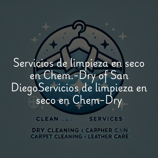 Servicios de limpieza en seco en