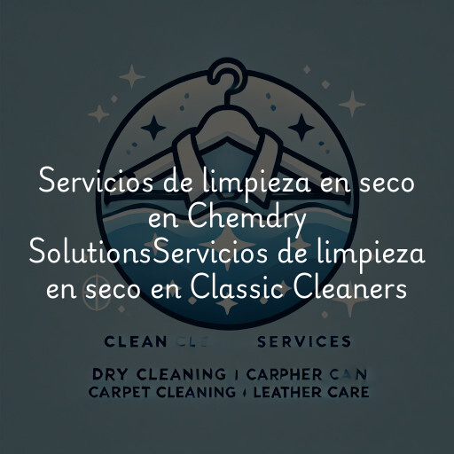 Servicios de limpieza en seco en