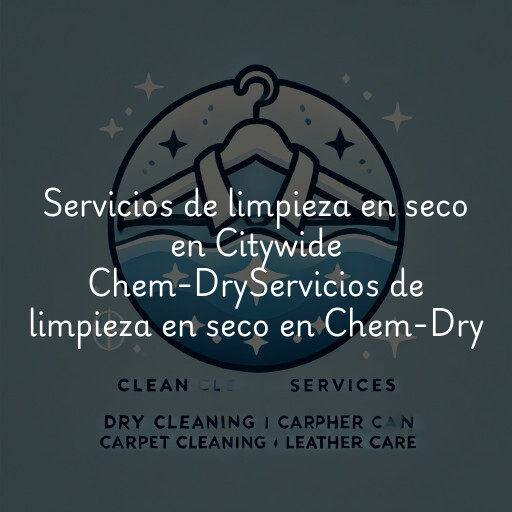 Servicios de limpieza en seco en