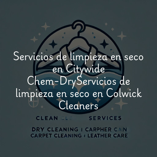 Servicios de limpieza en seco en