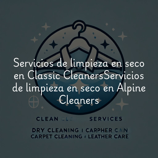 Servicios de limpieza en seco en
