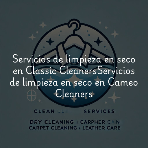 Servicios de limpieza en seco en