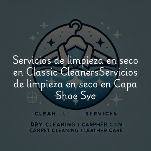 Servicios de limpieza en seco en