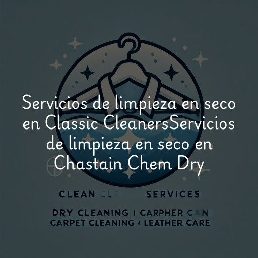 Servicios de limpieza en seco en
