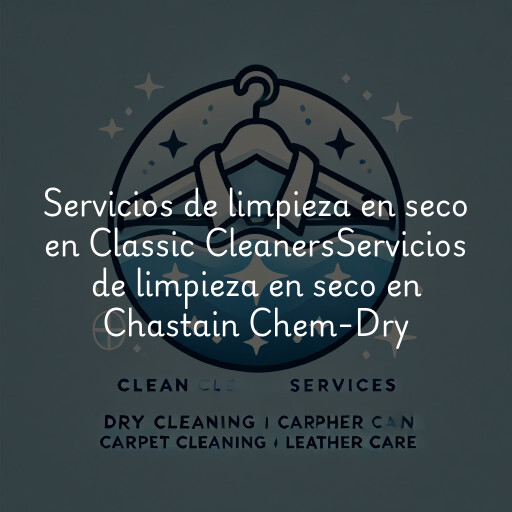Servicios de limpieza en seco en