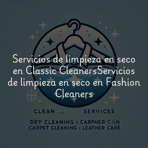 Servicios de limpieza en seco en