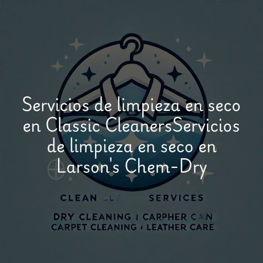 Servicios de limpieza en seco en
