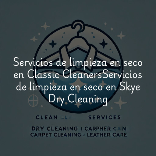 Servicios de limpieza en seco en