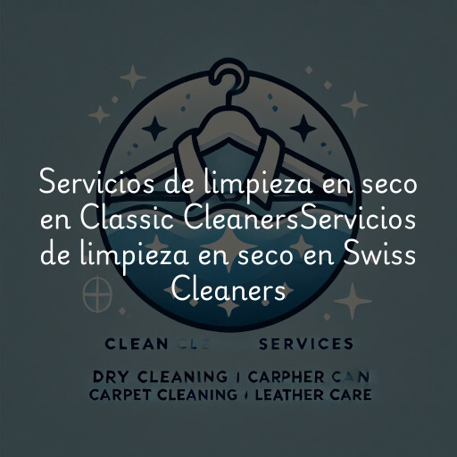 Servicios de limpieza en seco en