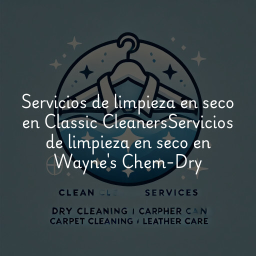 Servicios de limpieza en seco en
