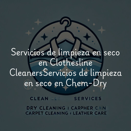 Servicios de limpieza en seco en