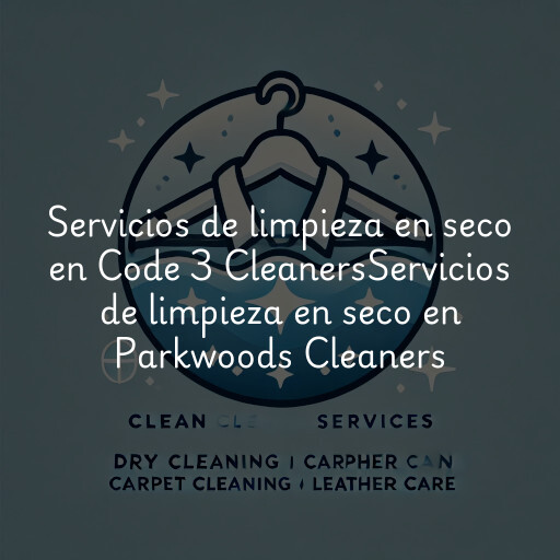 Servicios de limpieza en seco en