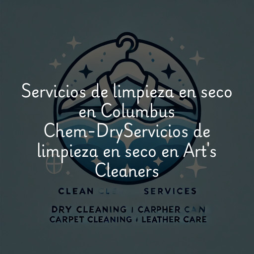 Servicios de limpieza en seco en