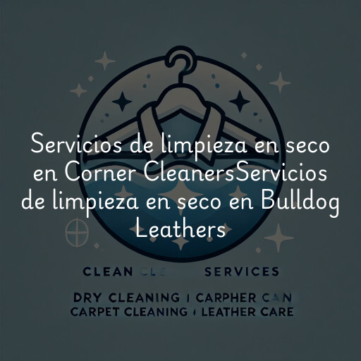 Servicios de limpieza en seco en