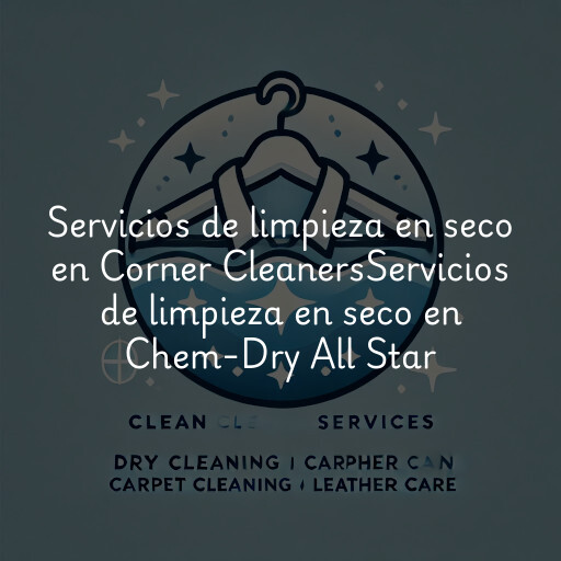 Servicios de limpieza en seco en