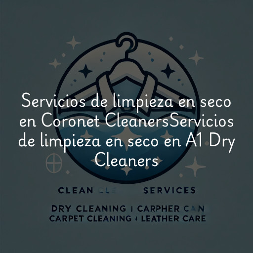 Servicios de limpieza en seco en