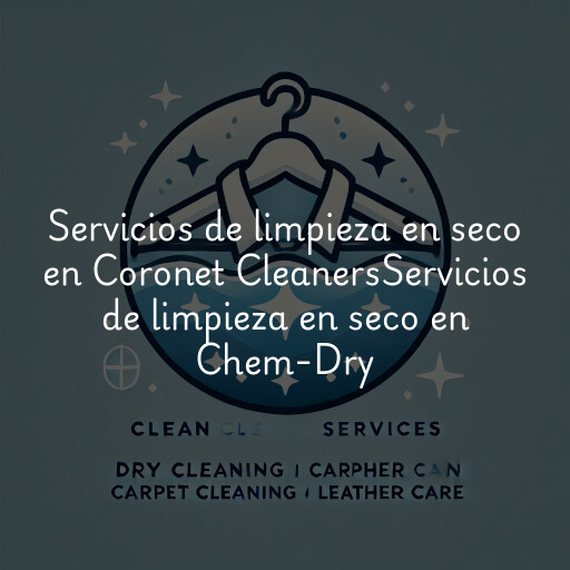 Servicios de limpieza en seco en