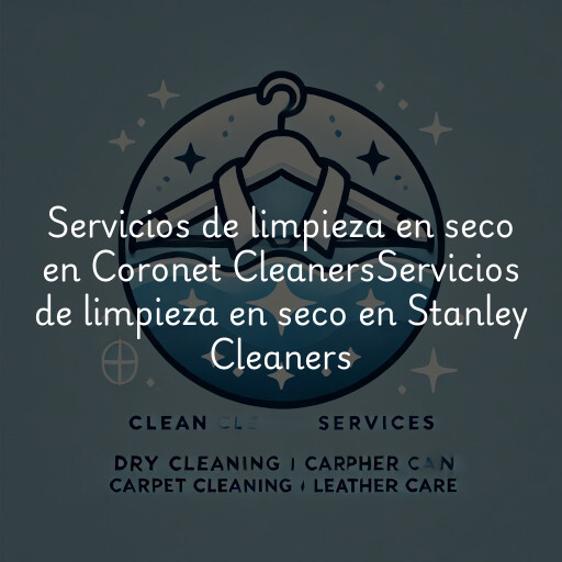 Servicios de limpieza en seco en