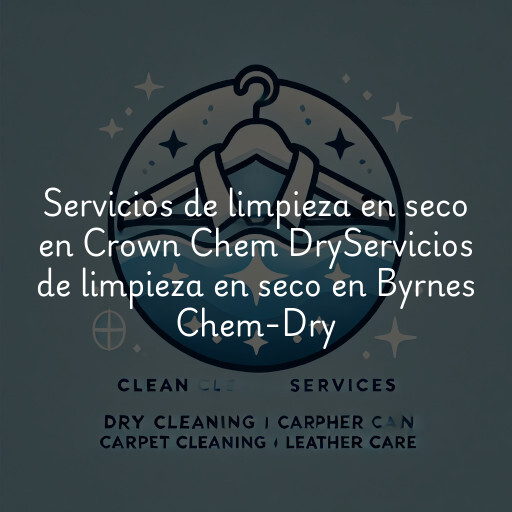 Servicios de limpieza en seco en