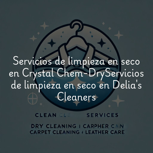 Servicios de limpieza en seco en