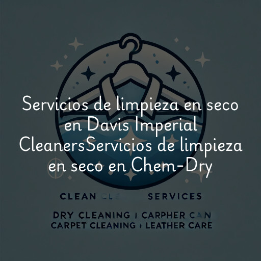 Servicios de limpieza en seco en