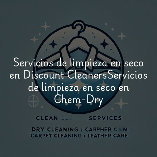 Servicios de limpieza en seco en