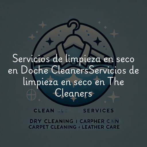 Servicios de limpieza en seco en