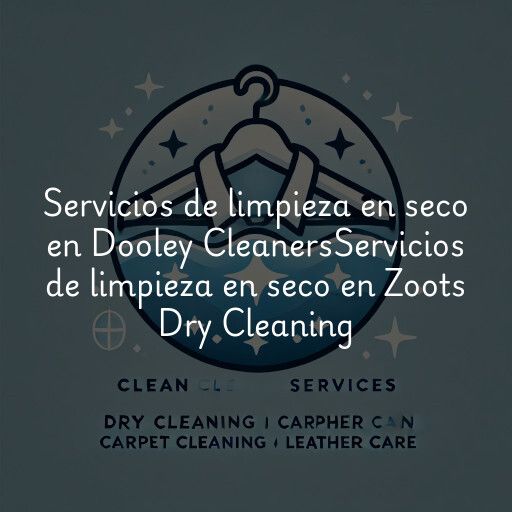 Servicios de limpieza en seco en