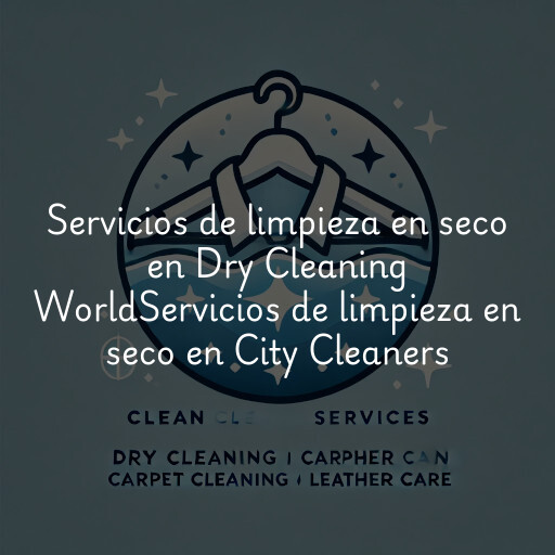 Servicios de limpieza en seco en