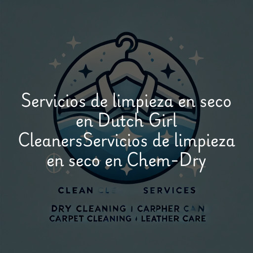 Servicios de limpieza en seco en