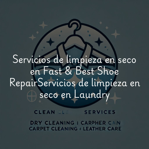 Servicios de limpieza en seco en