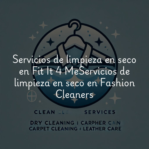Servicios de limpieza en seco en