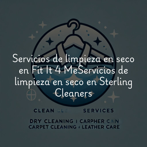 Servicios de limpieza en seco en