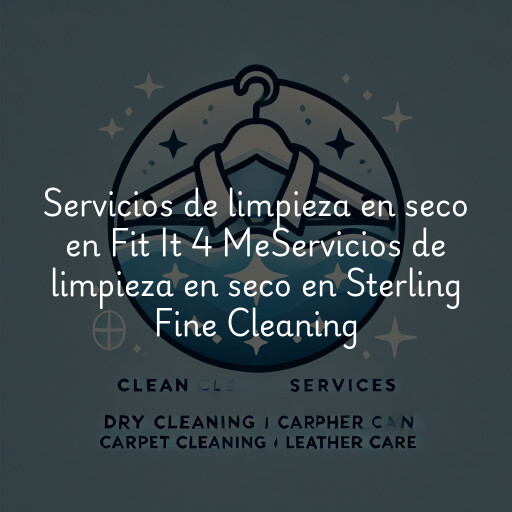 Servicios de limpieza en seco en