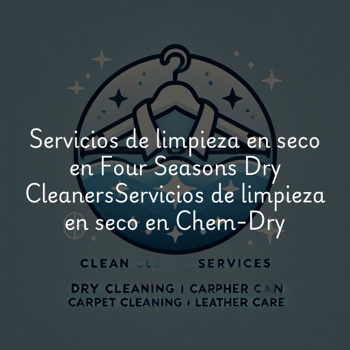 Servicios de limpieza en seco en