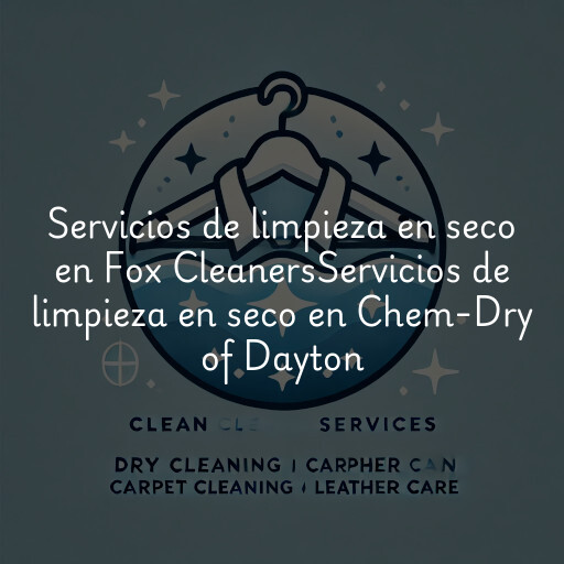 Servicios de limpieza en seco en
