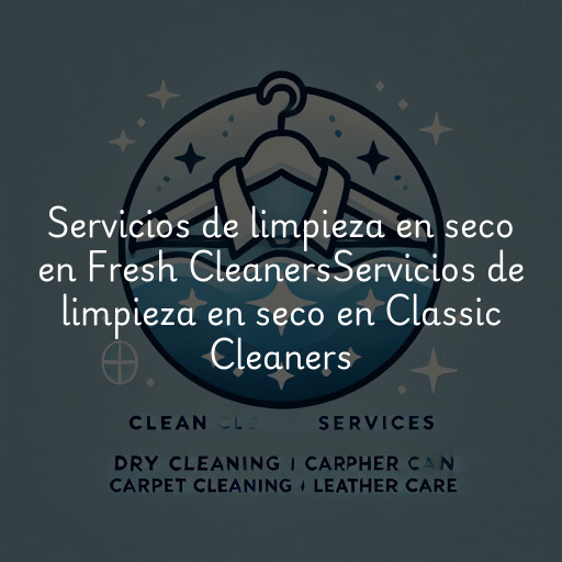 Servicios de limpieza en seco en