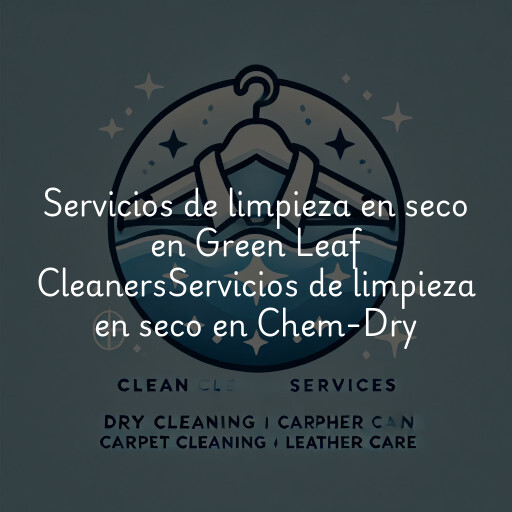 Servicios de limpieza en seco en