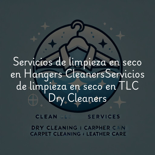 Servicios de limpieza en seco en