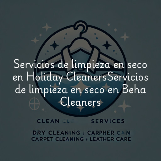 Servicios de limpieza en seco en