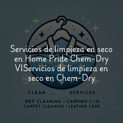Servicios de limpieza en seco en