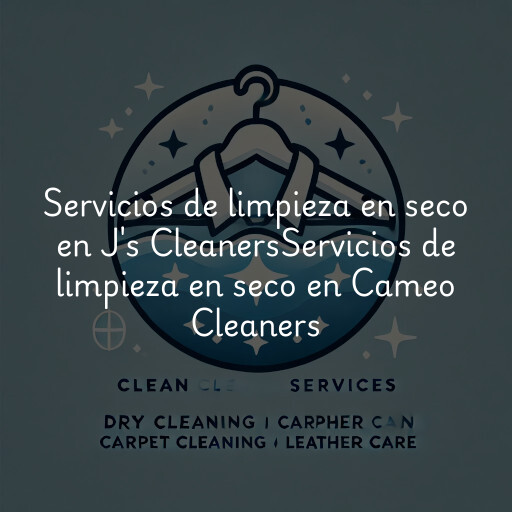 Servicios de limpieza en seco en
