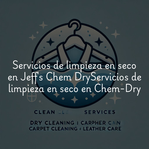 Servicios de limpieza en seco en