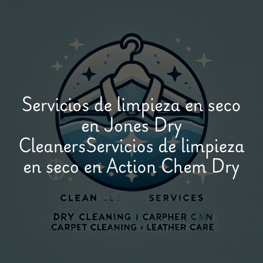 Servicios de limpieza en seco en