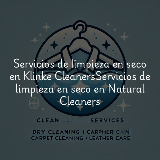 Servicios de limpieza en seco en