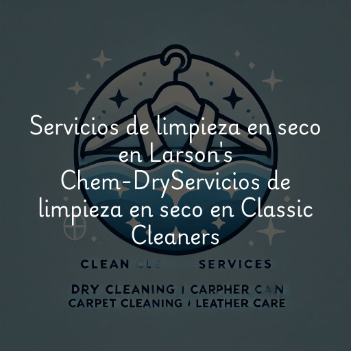 Servicios de limpieza en seco en