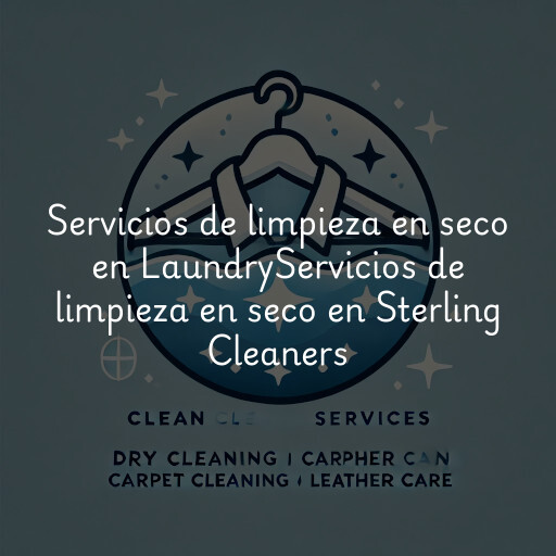 Servicios de limpieza en seco en