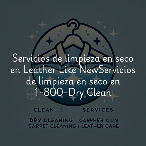 Servicios de limpieza en seco en