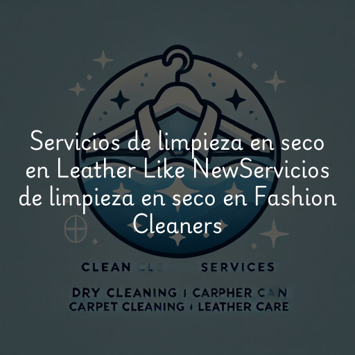 Servicios de limpieza en seco en